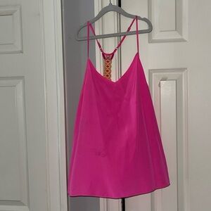 Bright pink Lilly Pulitzer silk tank